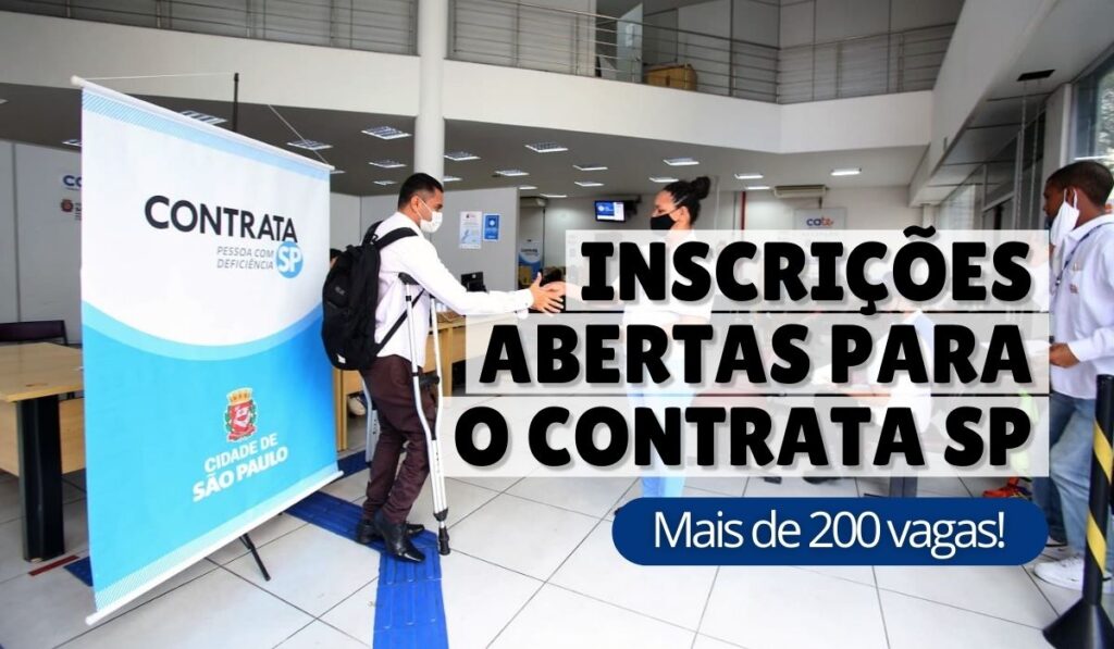 Lesen Sie mehr über den Artikel Inscrições abertas para o Contrata SP: Mais de 200 vagas!