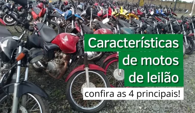 Características de motos de leilão - Agora Notícias