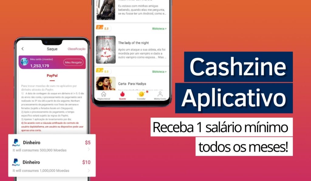 Read more about the article Cashzine Aplicativo: receba 1 salário mínimo todos os meses!