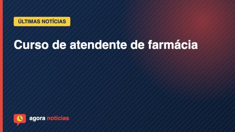 Capa do artigo: Curso de atendente de farmácia